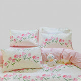 Blushing Tulip Bedding Set