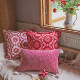 Bohemian Red Pattern Cushion Covers