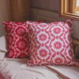 Bohemian Red Pattern Cushion Covers
