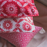 Bohemian Red Pattern Cushion Covers