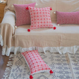 Bohemian Red Pattern Cushion Covers