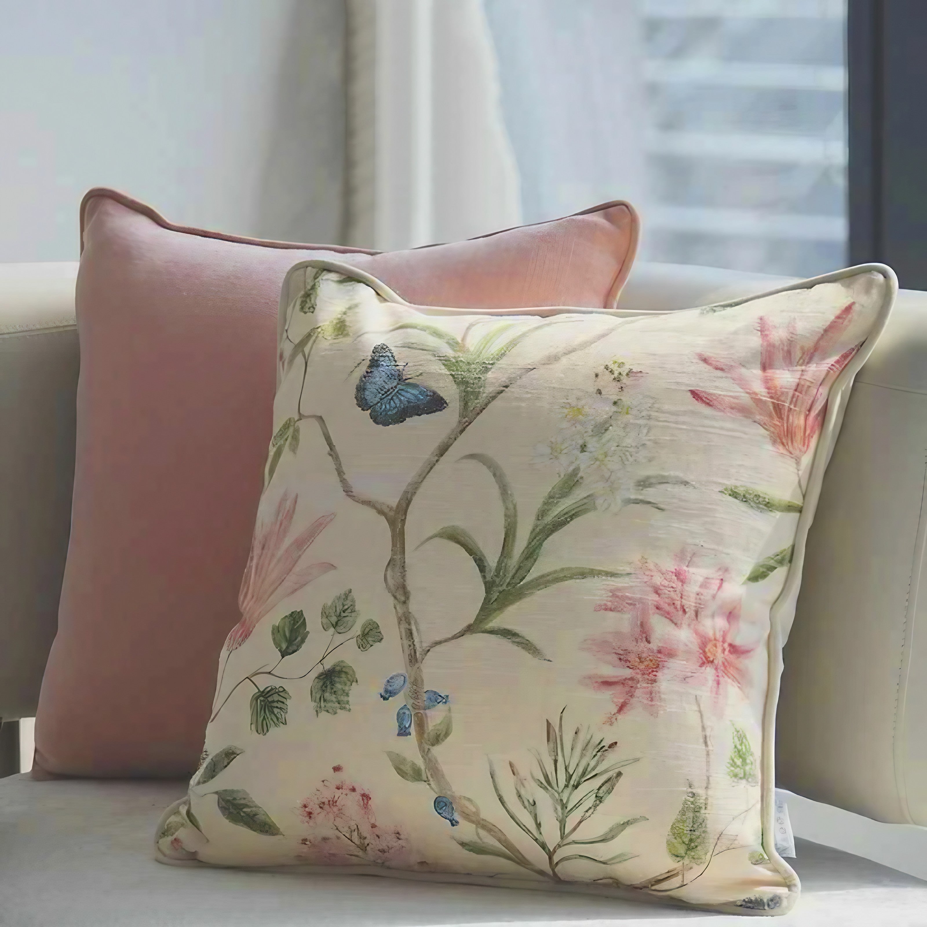 Botanical Butterfly Cushion Covers
