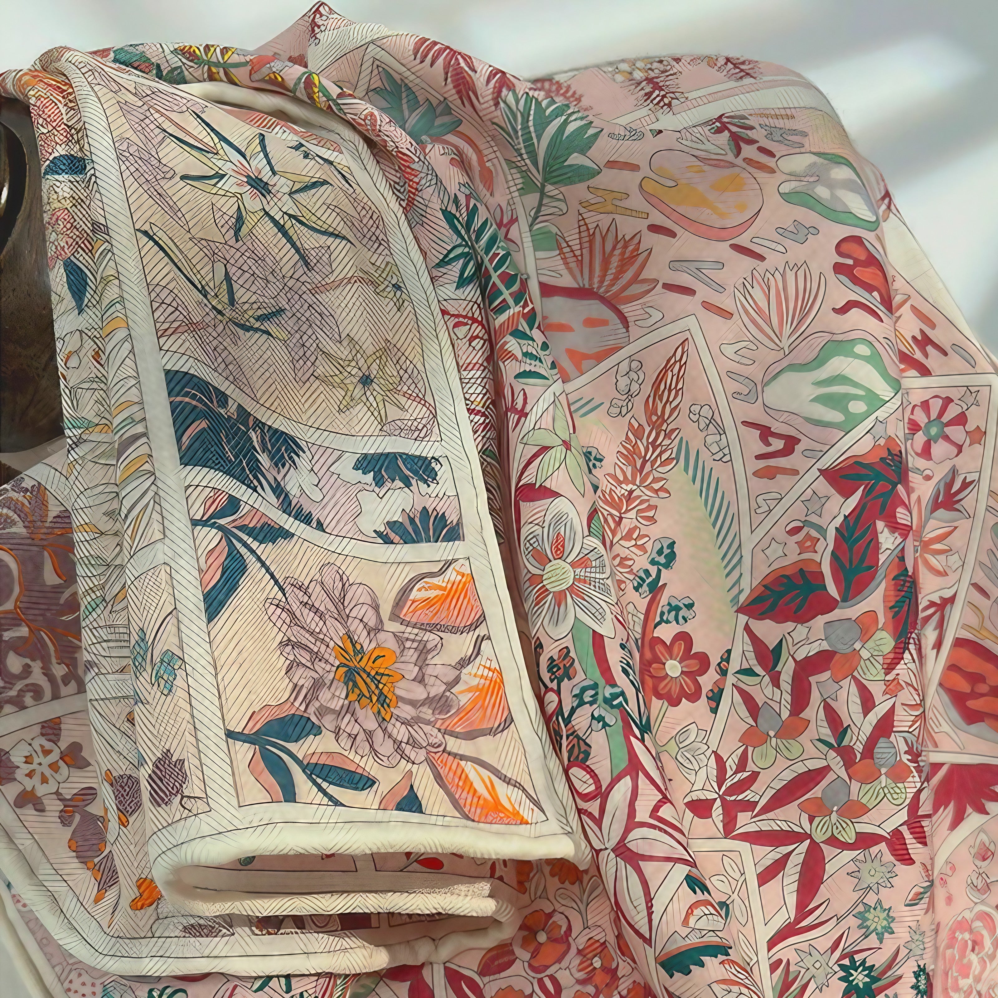 Botanical Poem Scarf