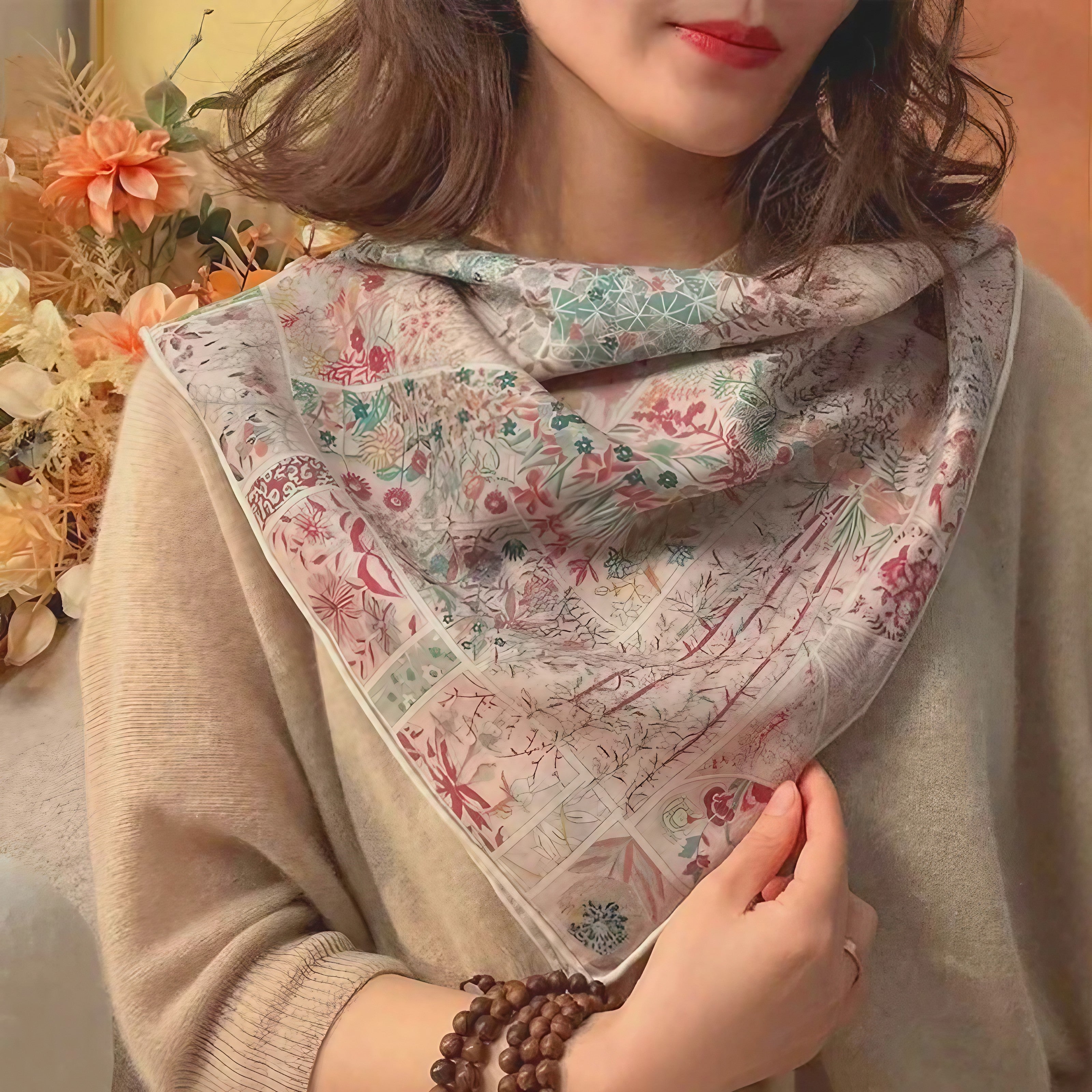Botanical Poem Scarf