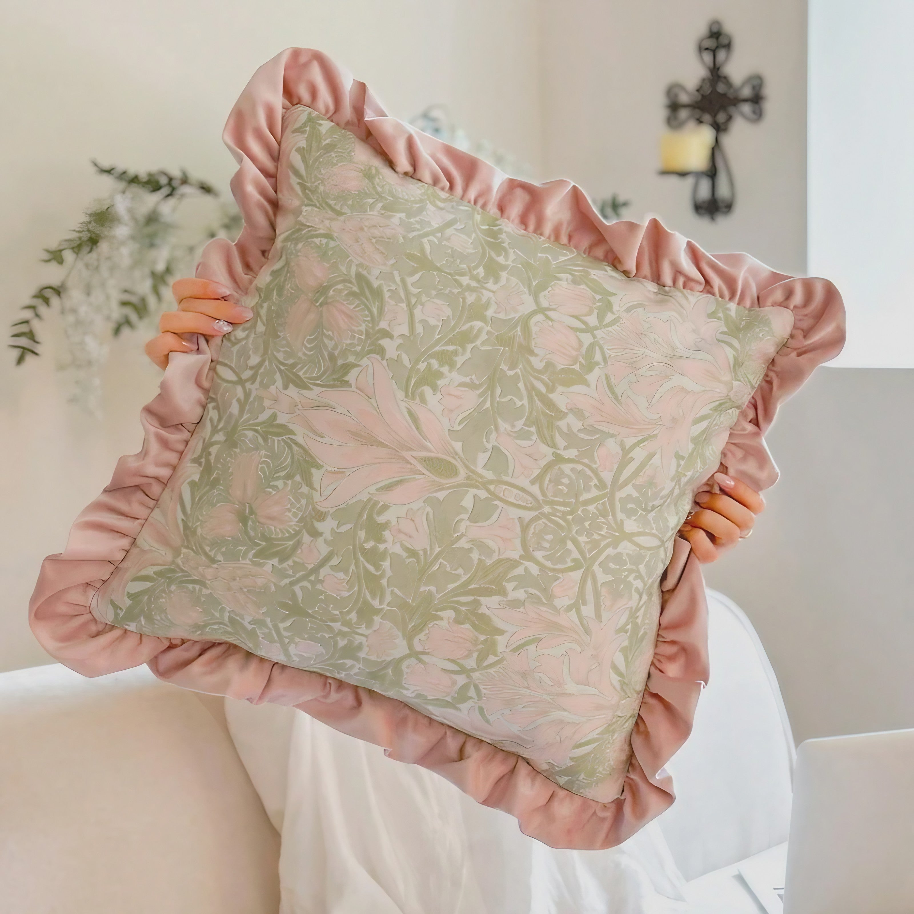 Botanical Ruffle Cushion Covers