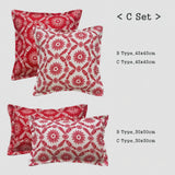 Bohemian Red Pattern Cushion Covers