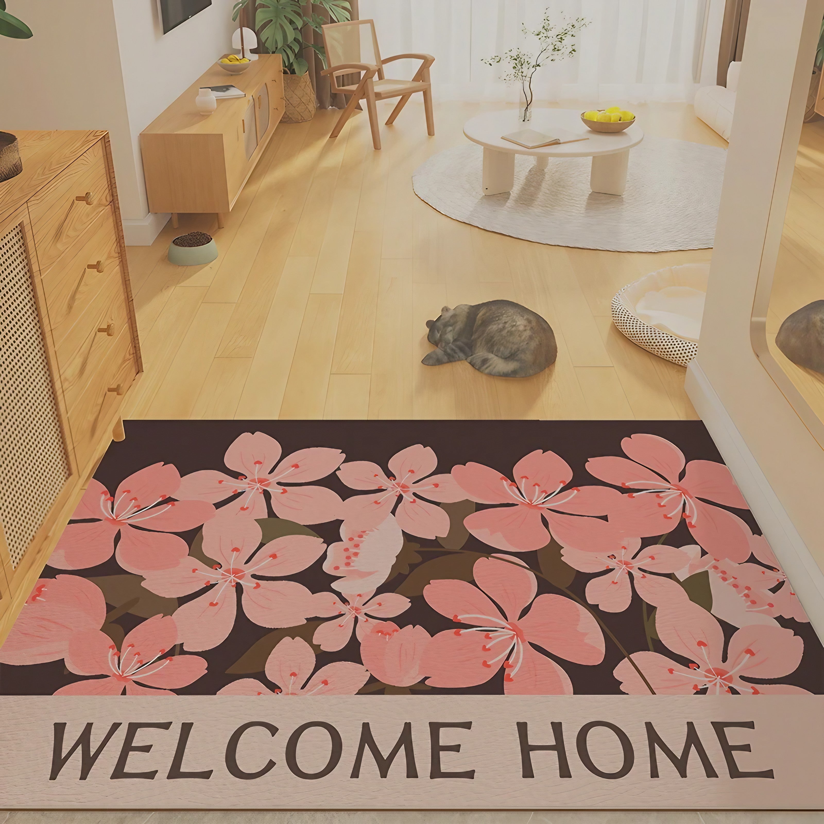 Cherry Bloom Welcome Rug