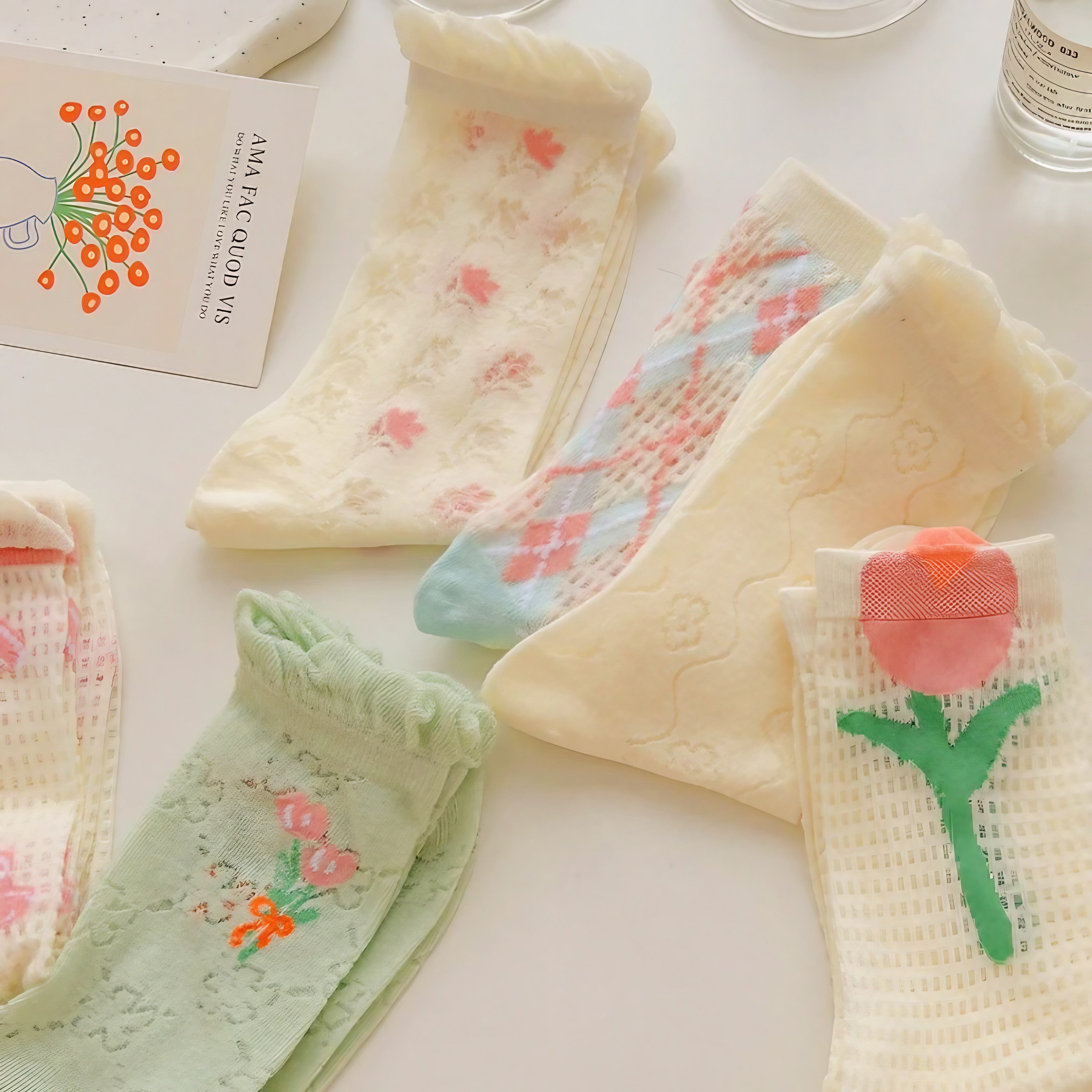 Cherry Blossom Breeze Socks
