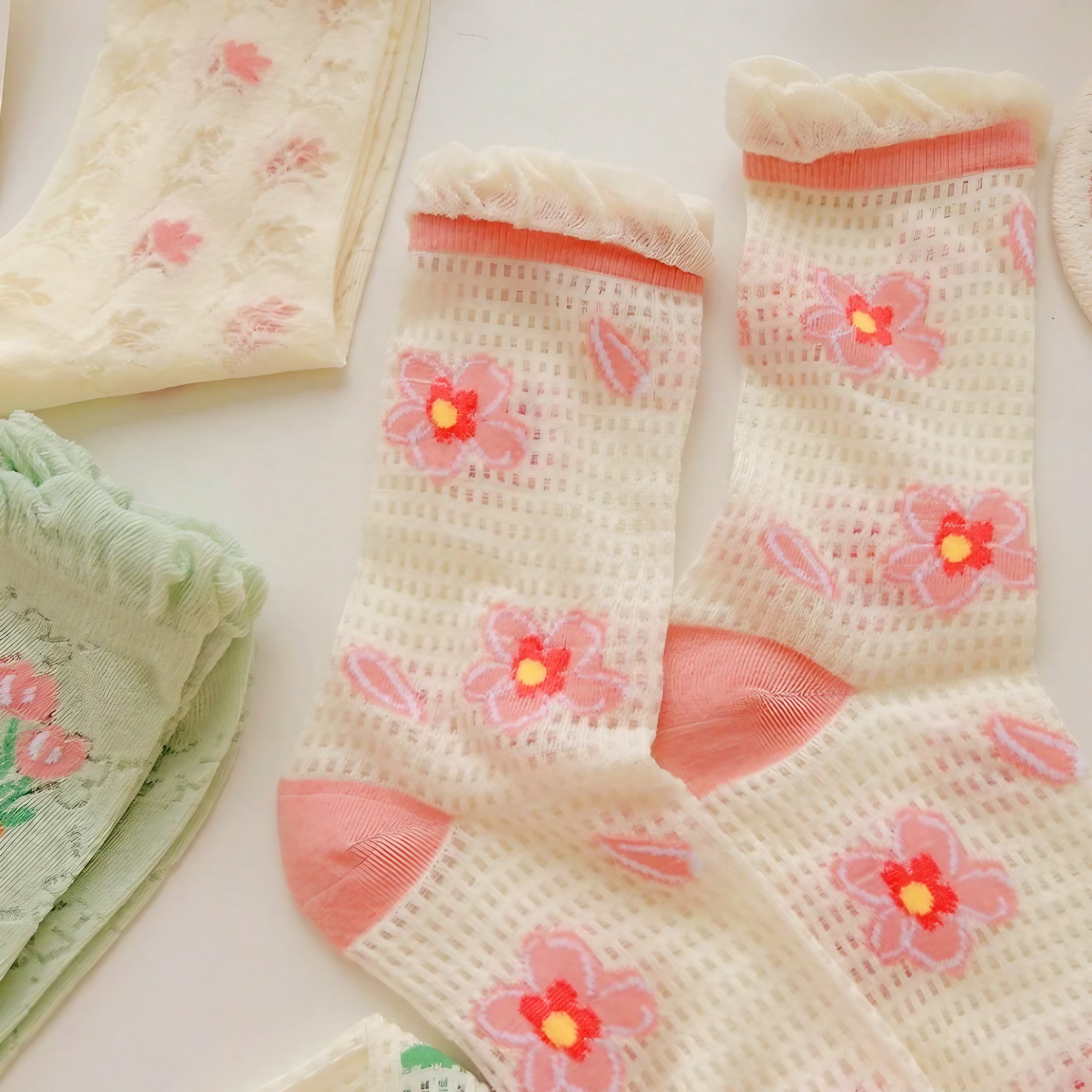 Cherry Blossom Breeze Socks