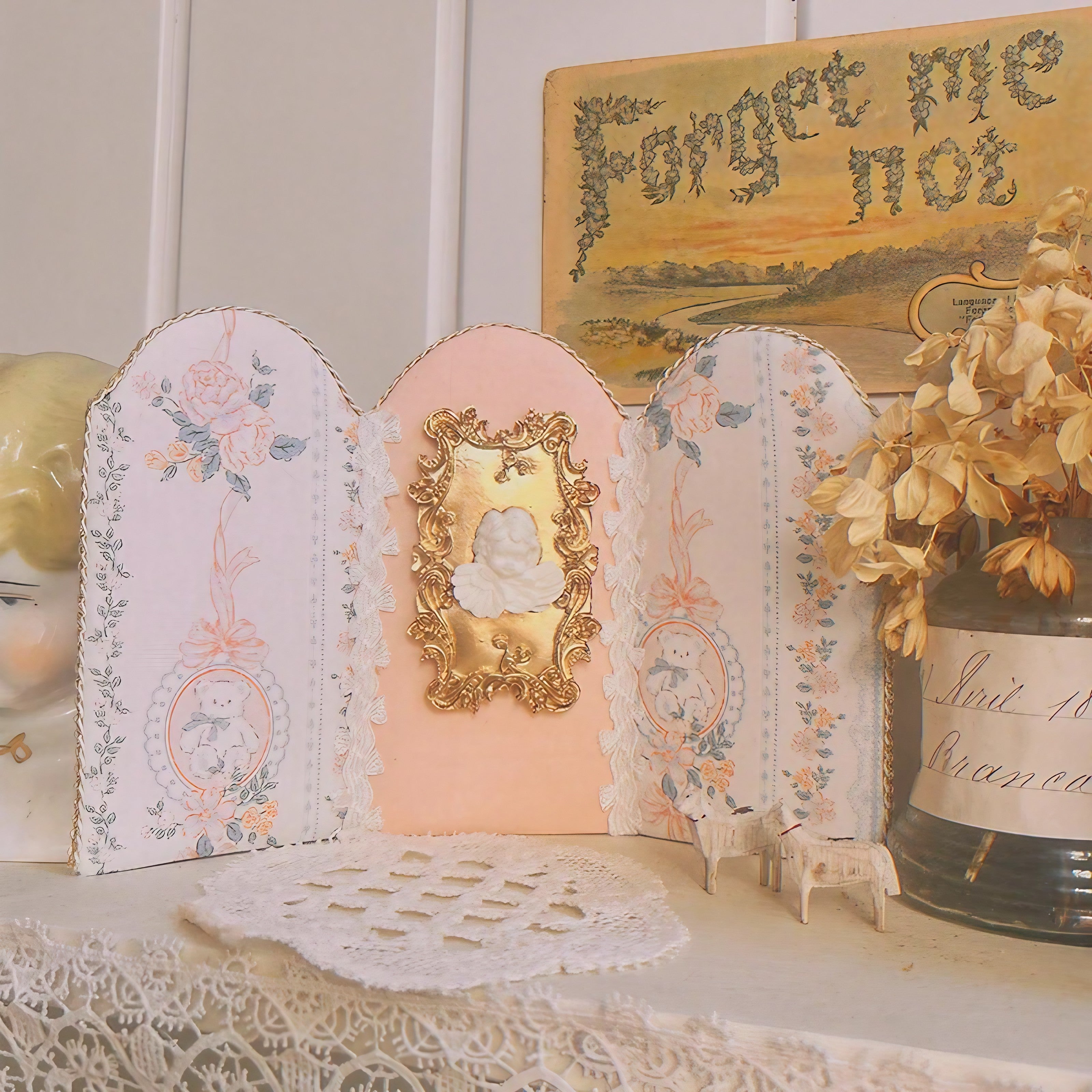 Cherub Garden Panel