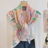 Chic Botanical Collage Scarf