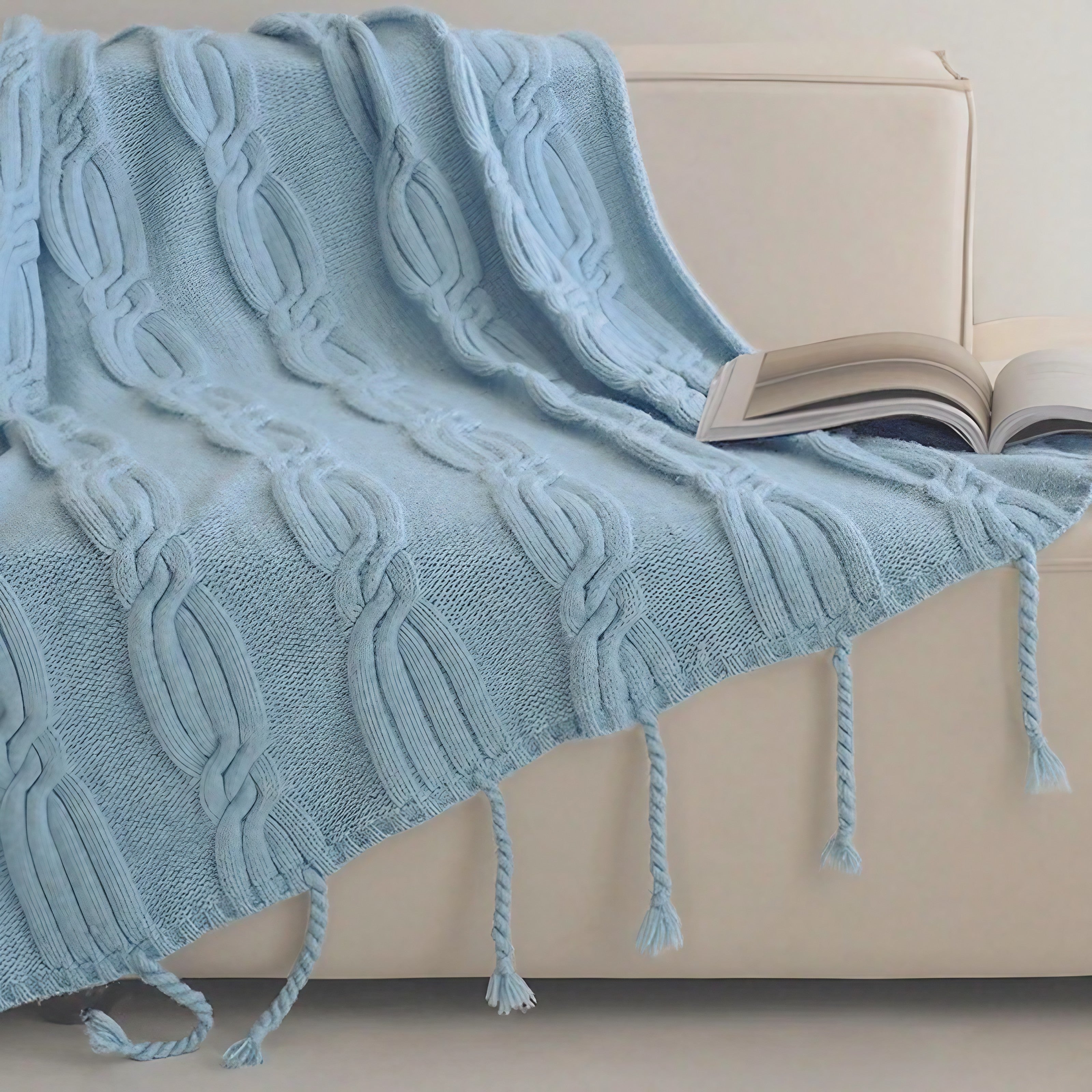 Chunky Cable Knit Blankets