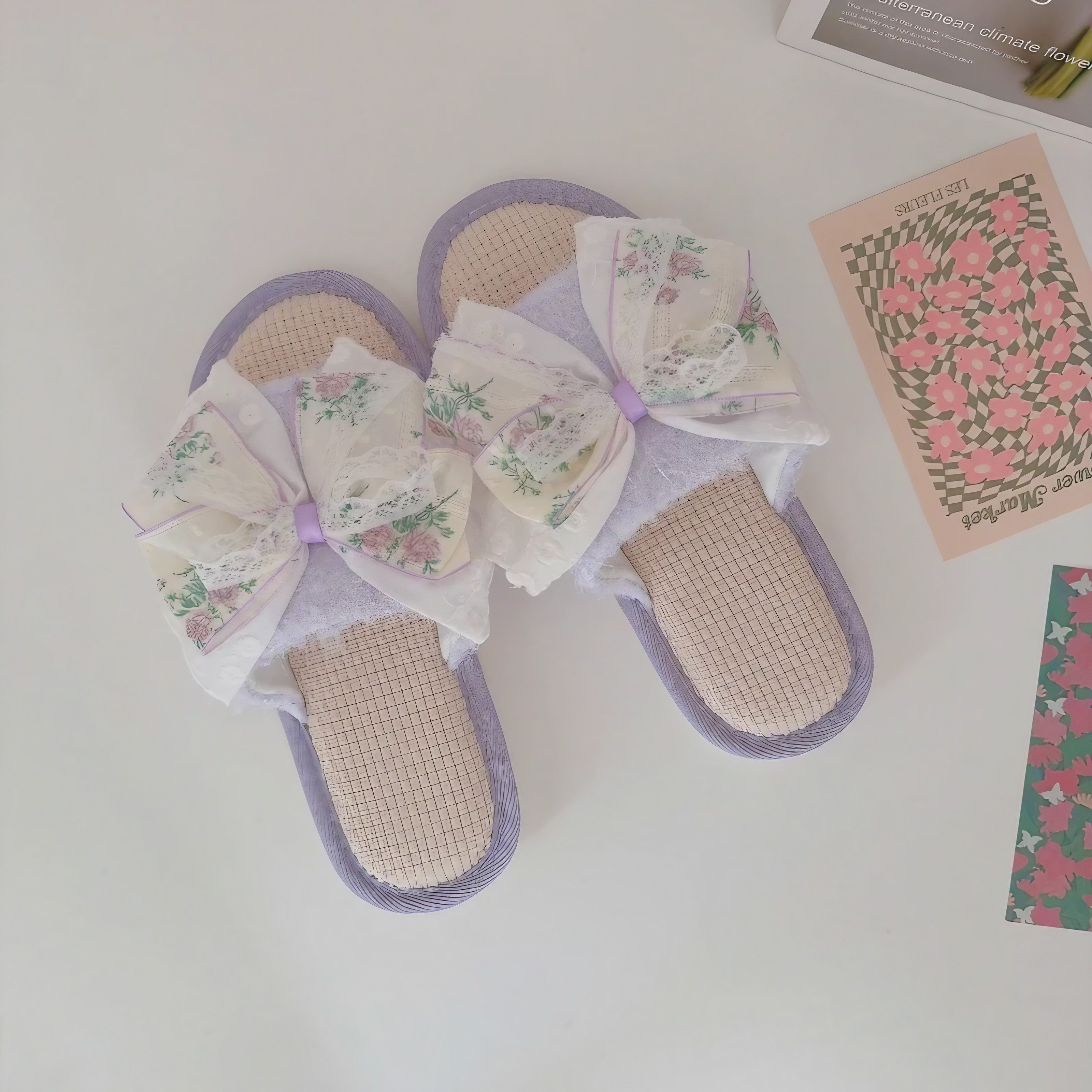 Coquette Floral Slippers