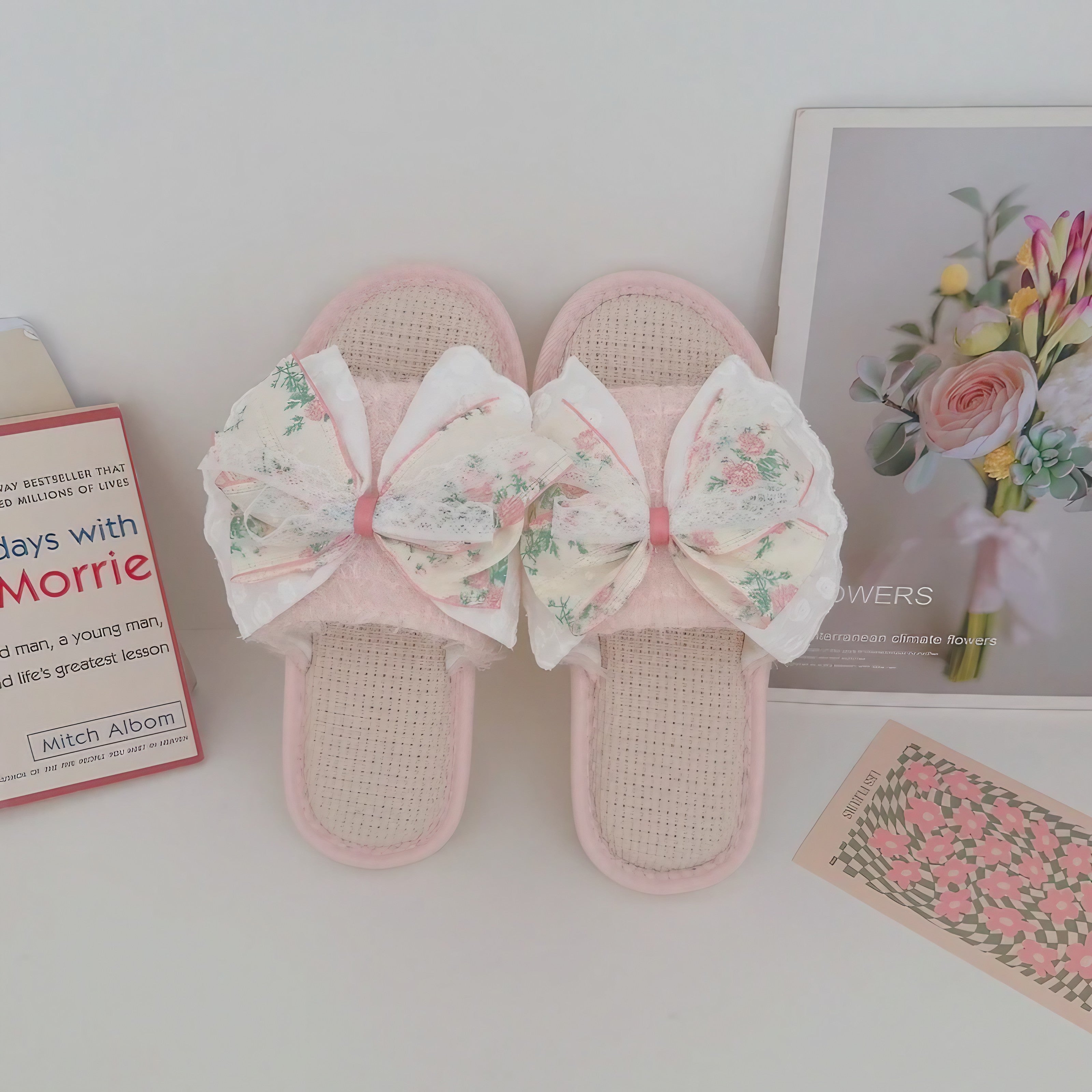 Coquette Floral Slippers