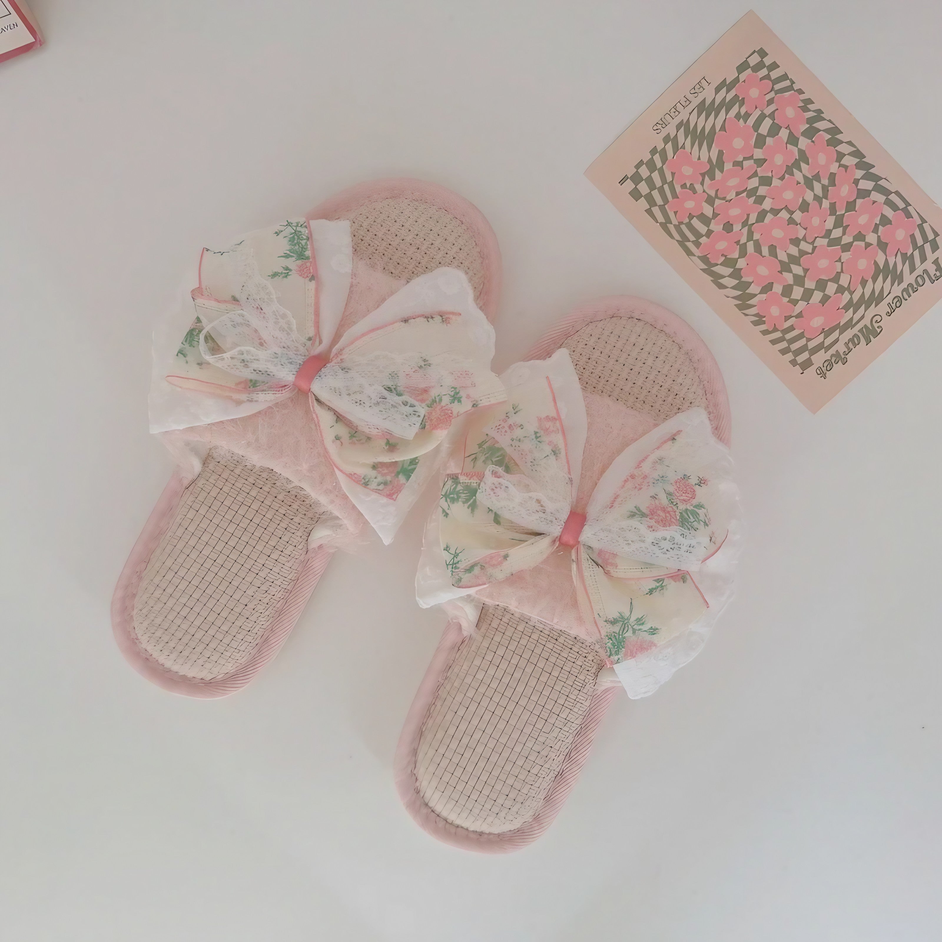 Coquette Floral Slippers