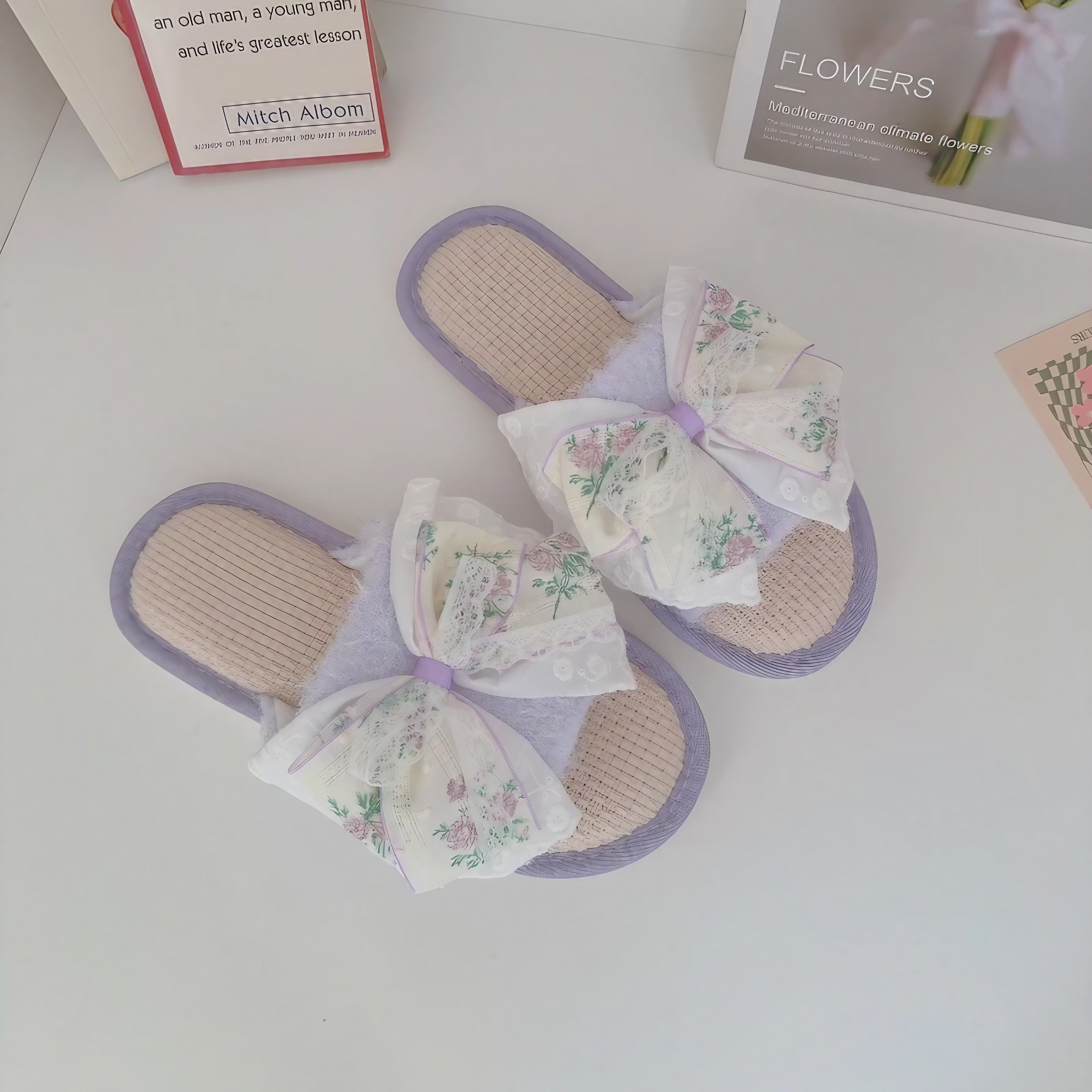 Coquette Floral Slippers