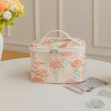 Coral Bloom Cosmetic Bag