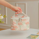 Coral Bloom Cosmetic Bag