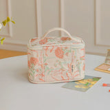 Coral Bloom Cosmetic Bag