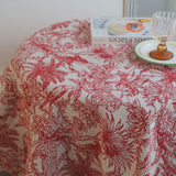 Crimson Safari Tablecloth