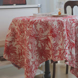 Crimson Safari Tablecloth
