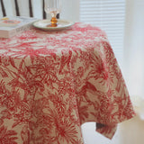 Crimson Safari Tablecloth