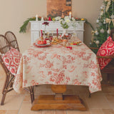 Crimson Toile Vintage Tablecloth