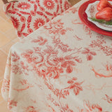 Crimson Toile Vintage Tablecloth
