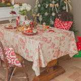 Crimson Toile Vintage Tablecloth