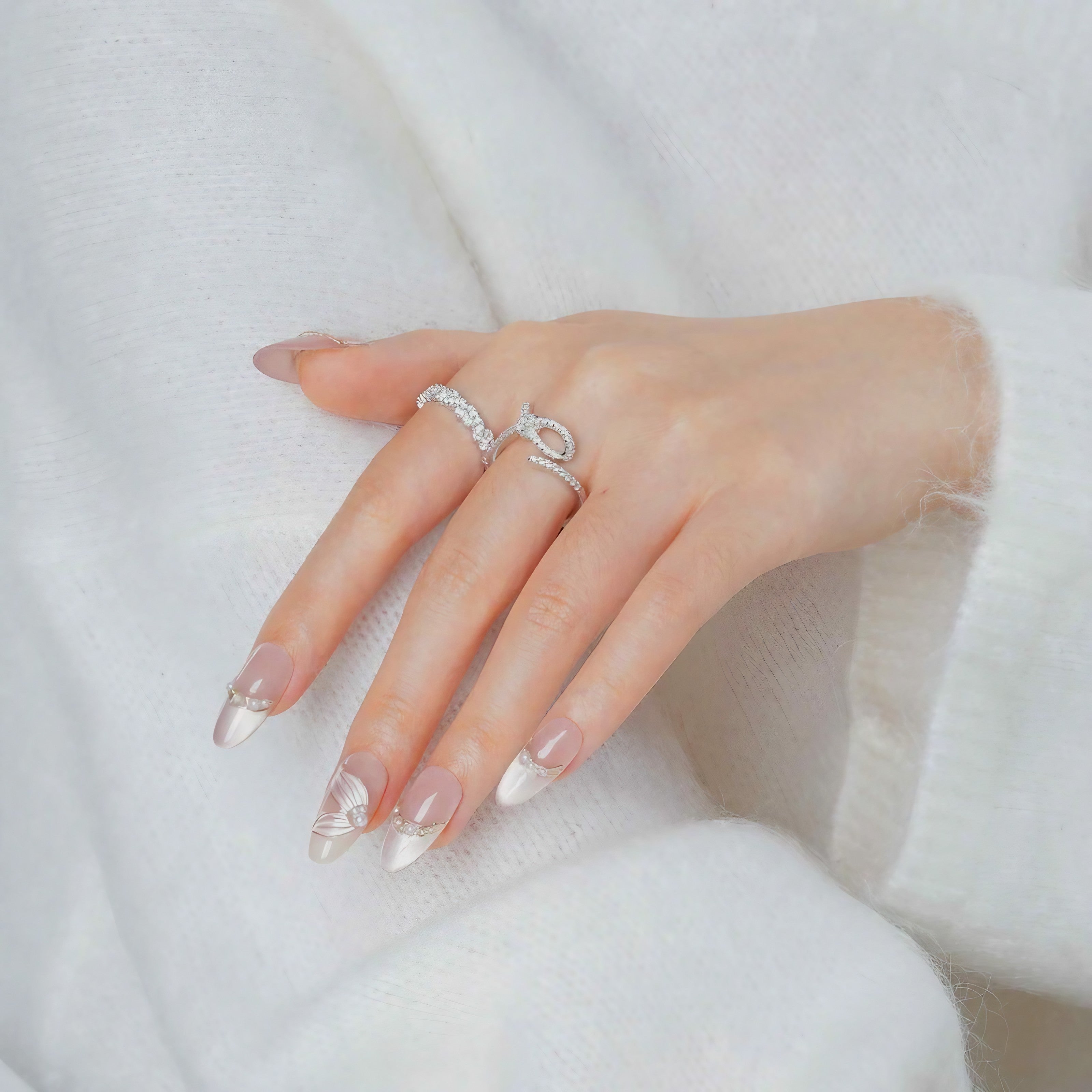 Crystal Petal Nails