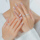 Crystal Petal Nails