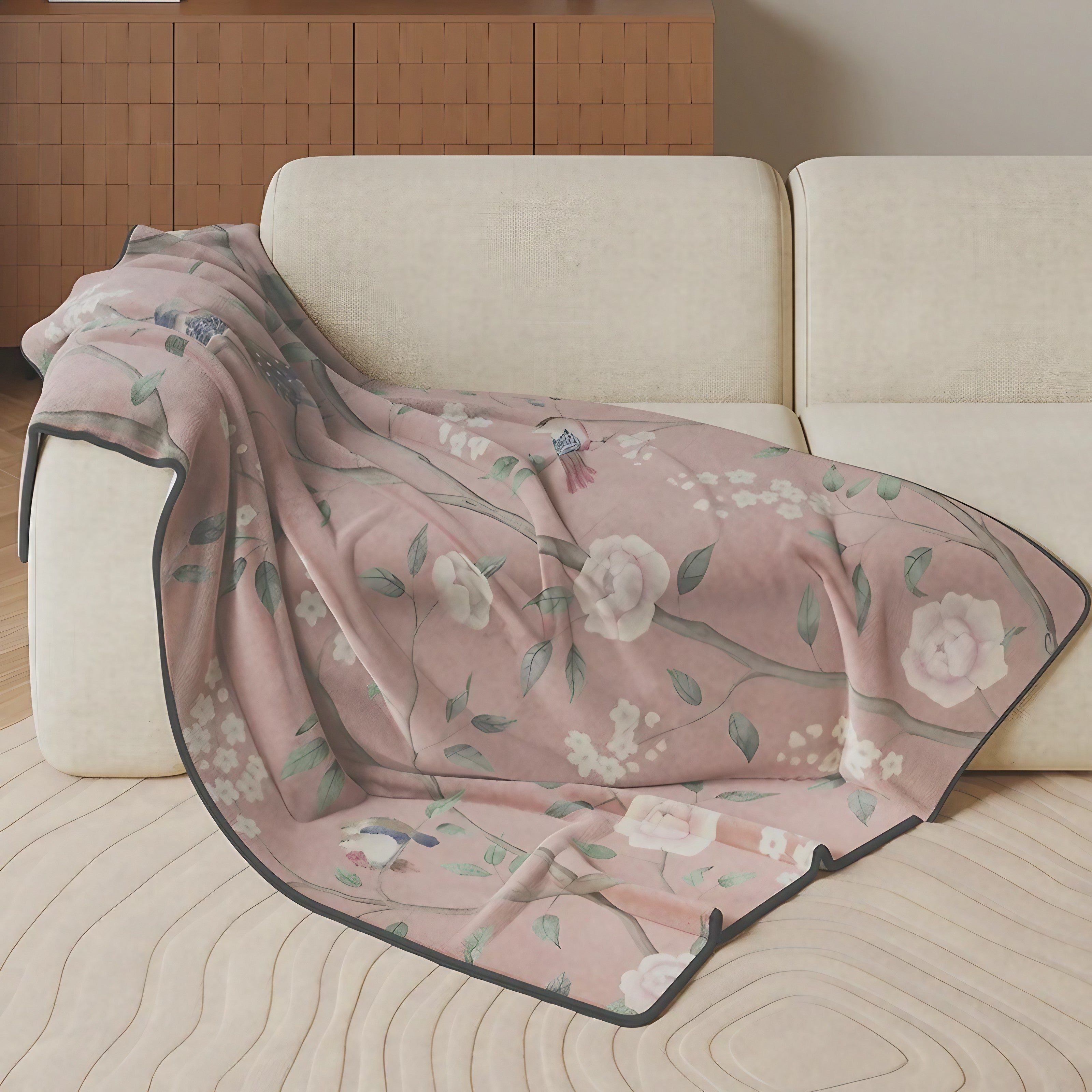 Dusty Rose Bird Blankets