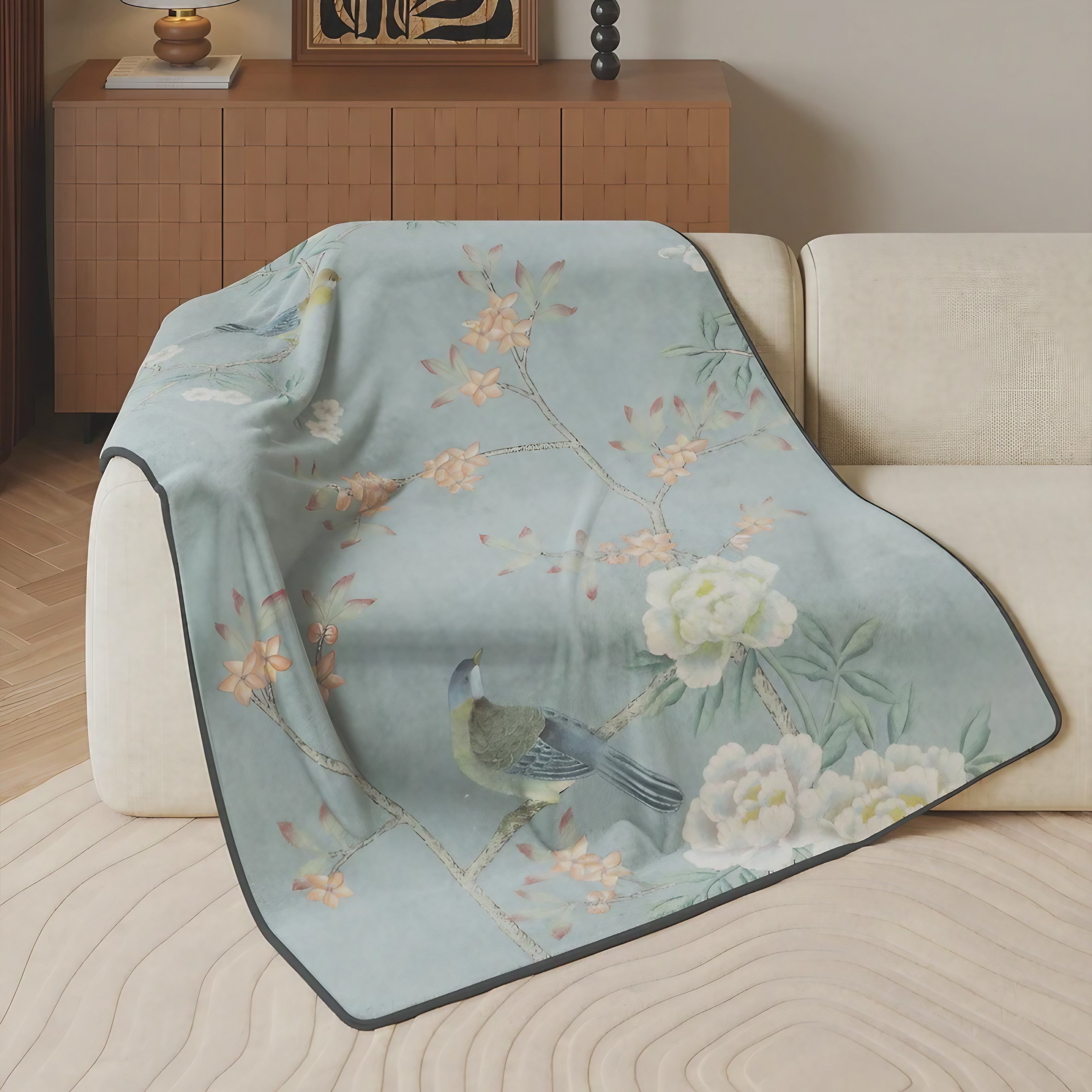 Dusty Rose Bird Blankets