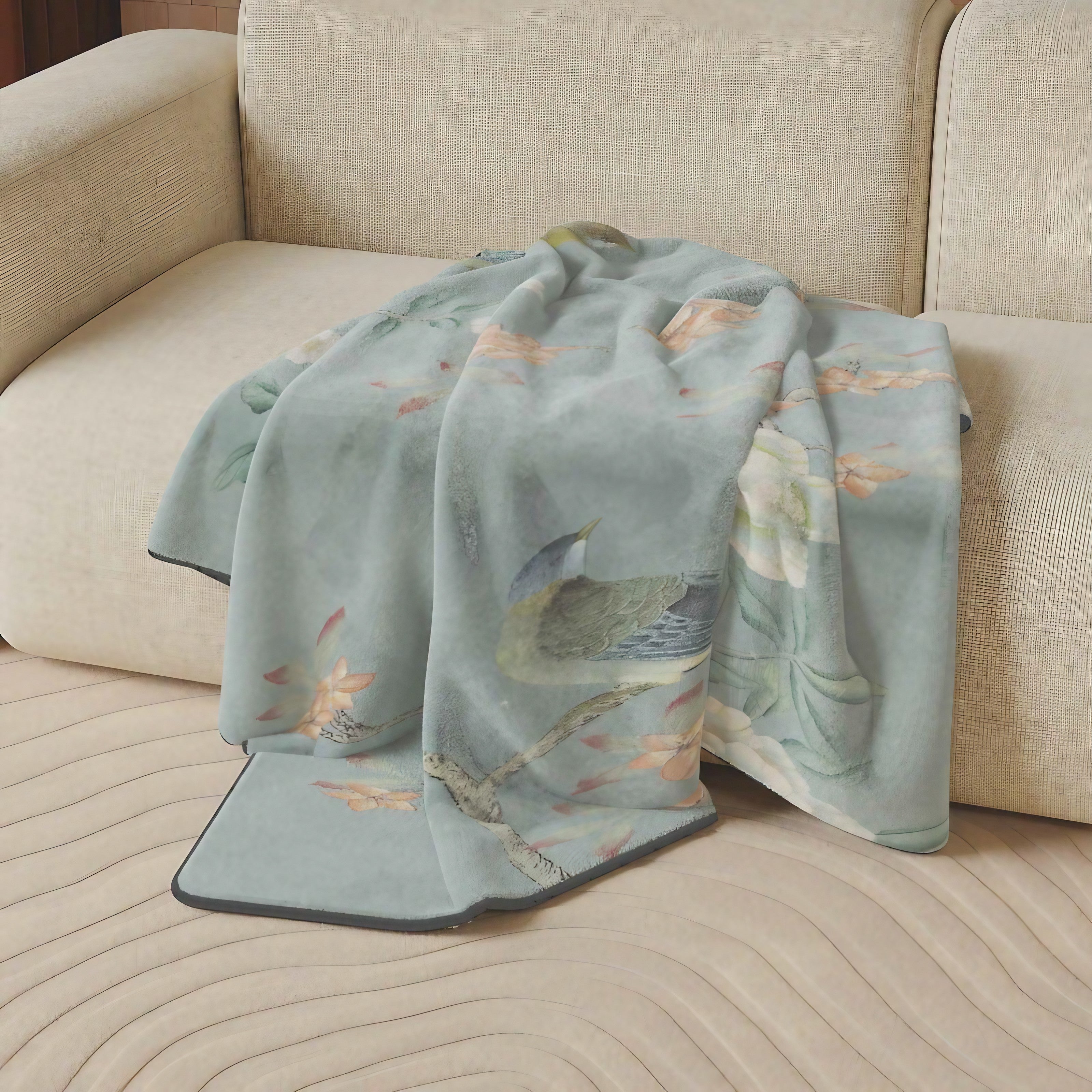 Dusty Rose Bird Blankets