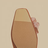 Elegant Rose Accent Mules