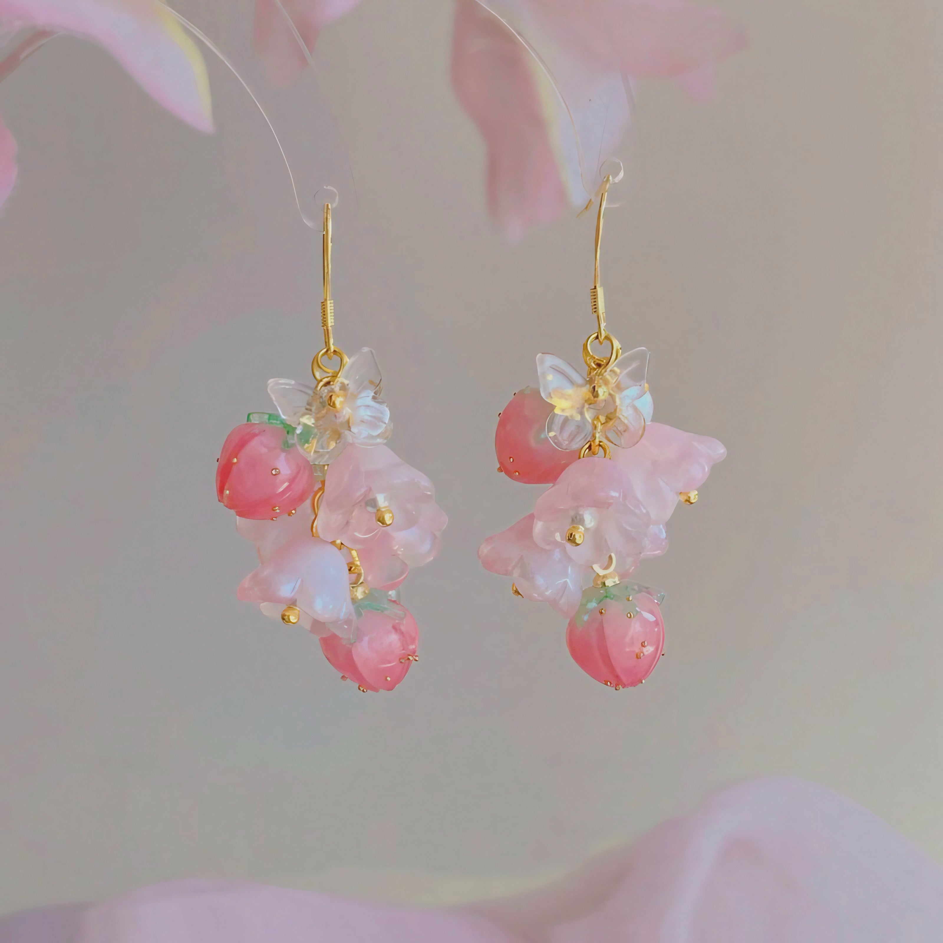 Fairy Peach Earrings