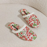 Floral Cozy Mule Slippers