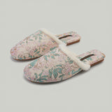 Floral Cozy Mule Slippers