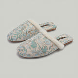 Floral Cozy Mule Slippers