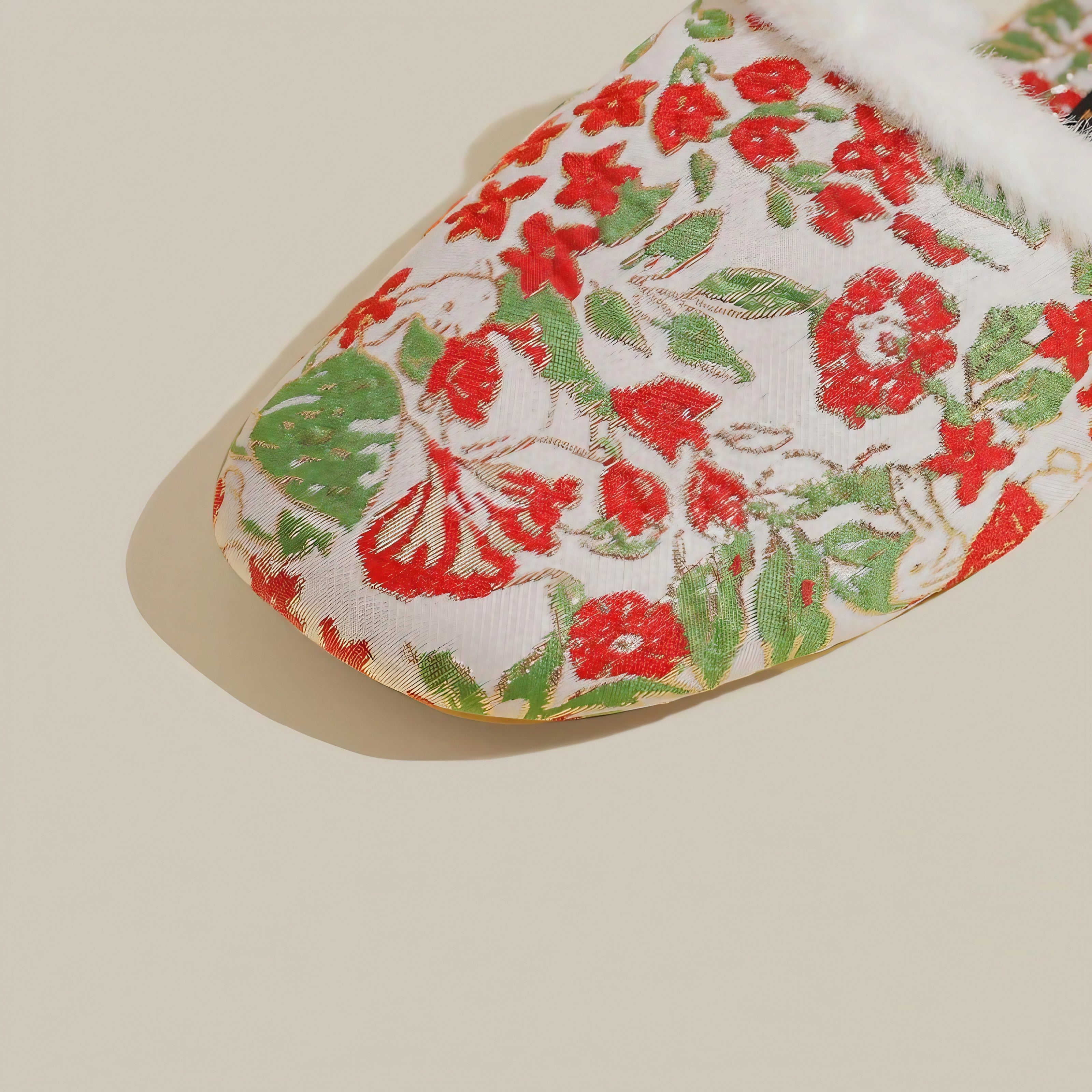 Floral Cozy Mule Slippers