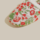 Floral Cozy Mule Slippers
