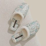 Floral Cozy Mule Slippers