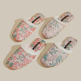Floral Cozy Mule Slippers