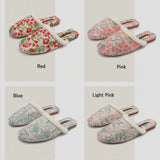 Floral Cozy Mule Slippers