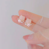Floral Meow Earrings