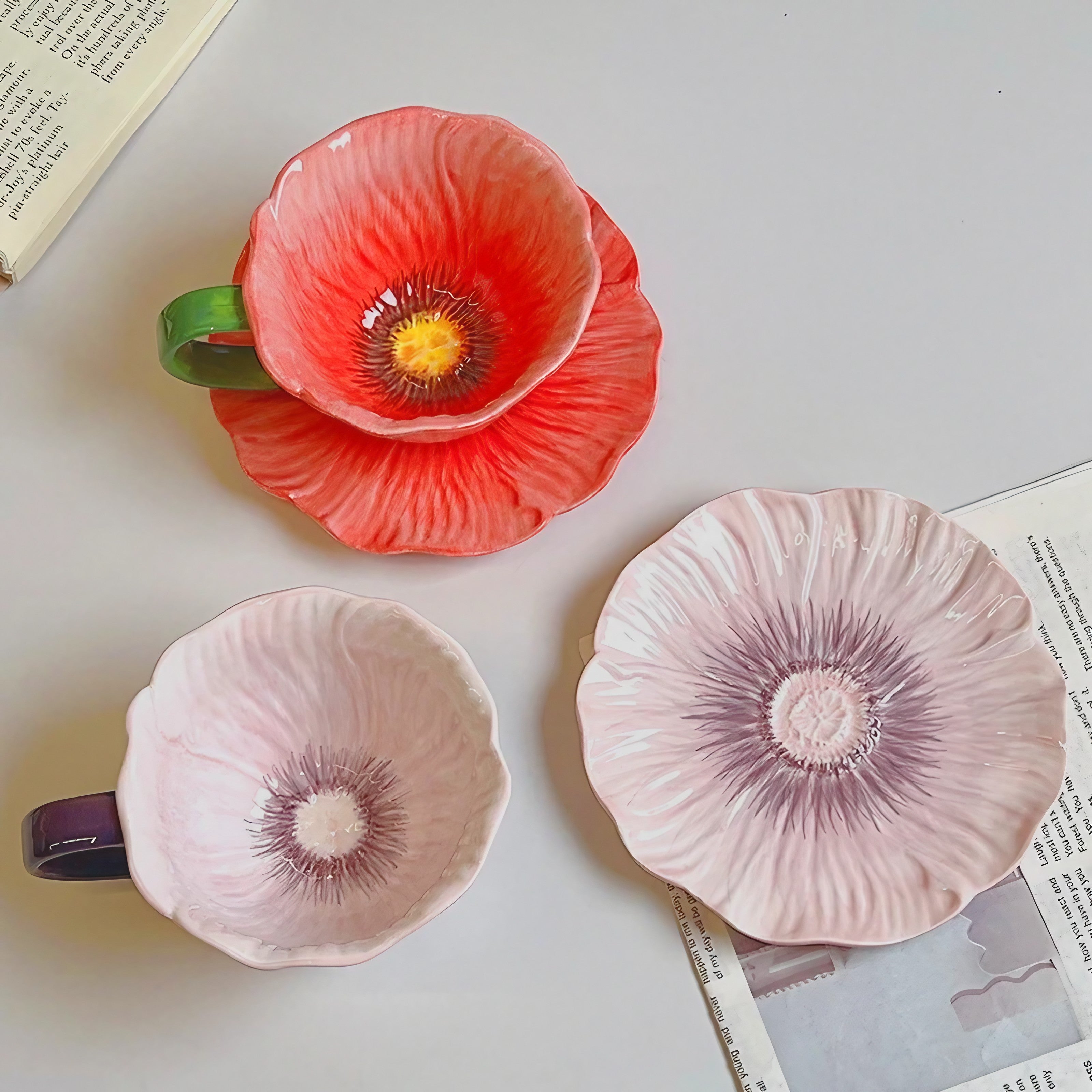 Floral Radiance Teacups