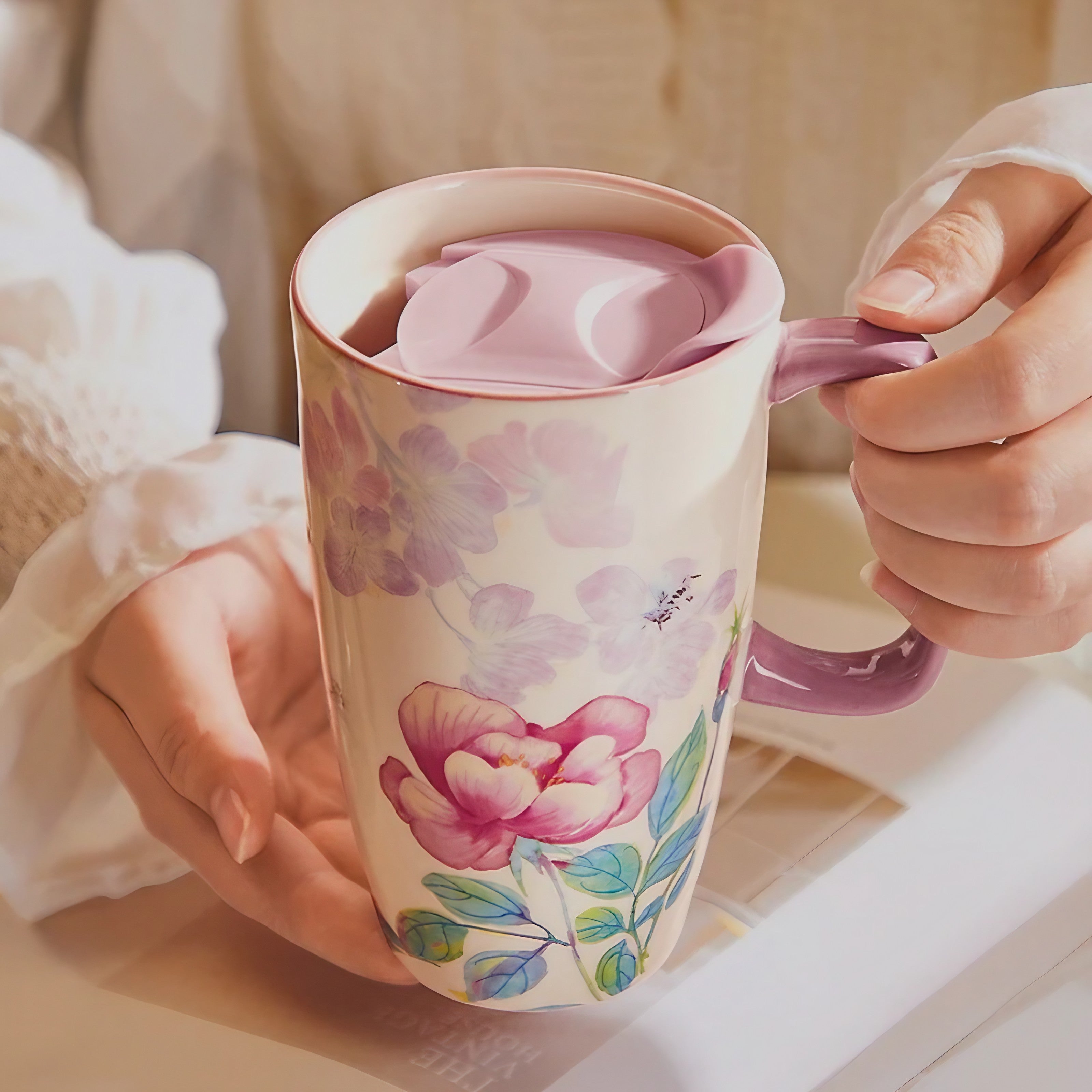 Floral Reverie Tea Tumbler