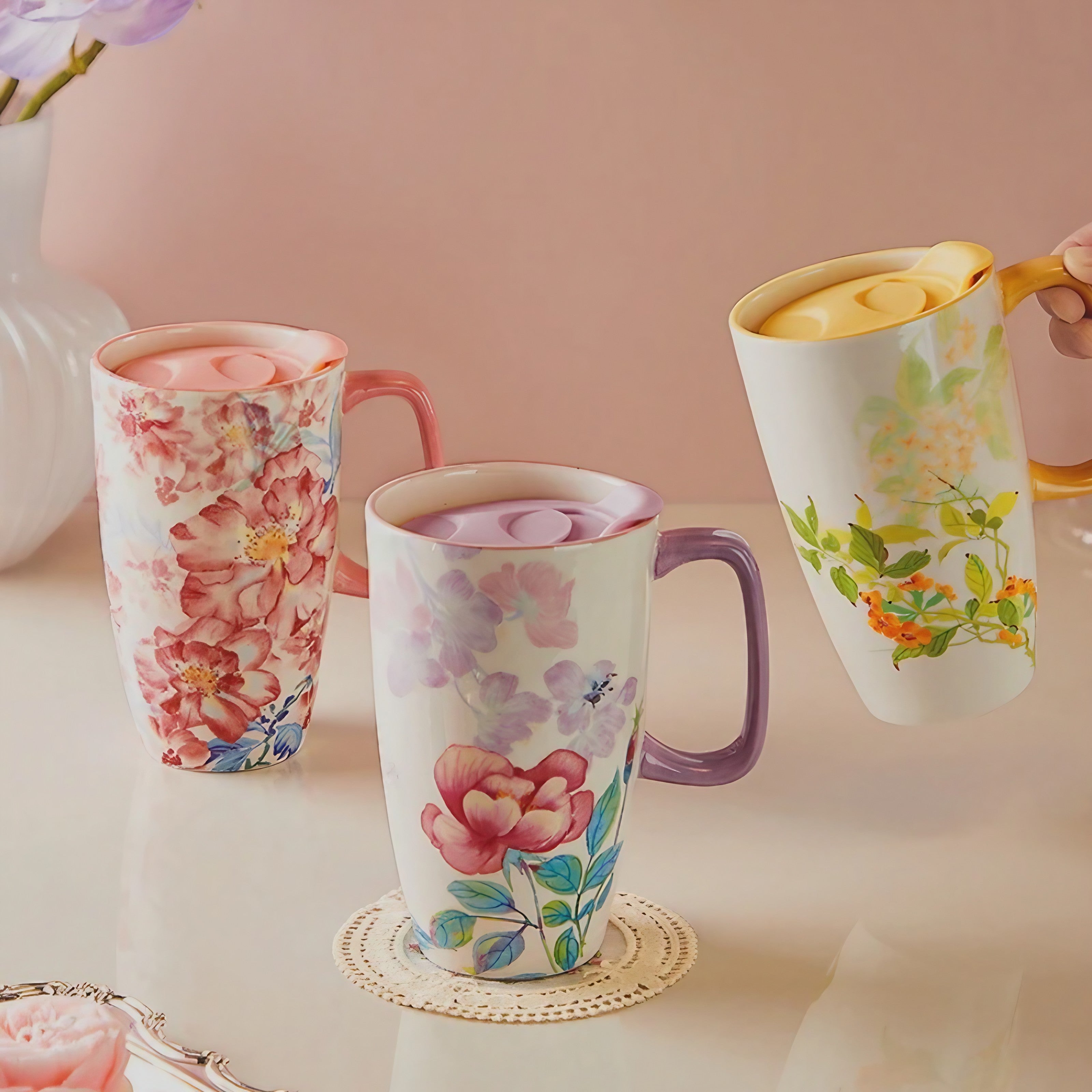 Floral Reverie Tea Tumbler