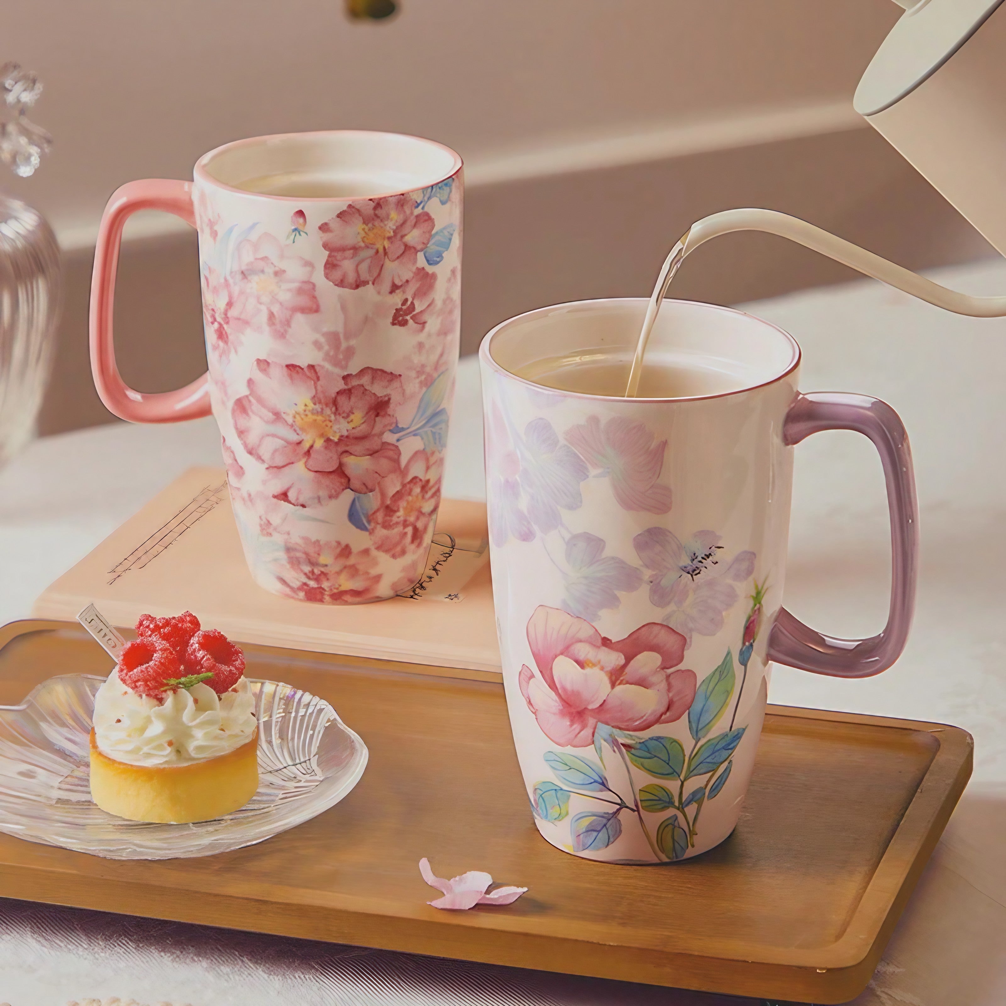 Floral Reverie Tea Tumbler