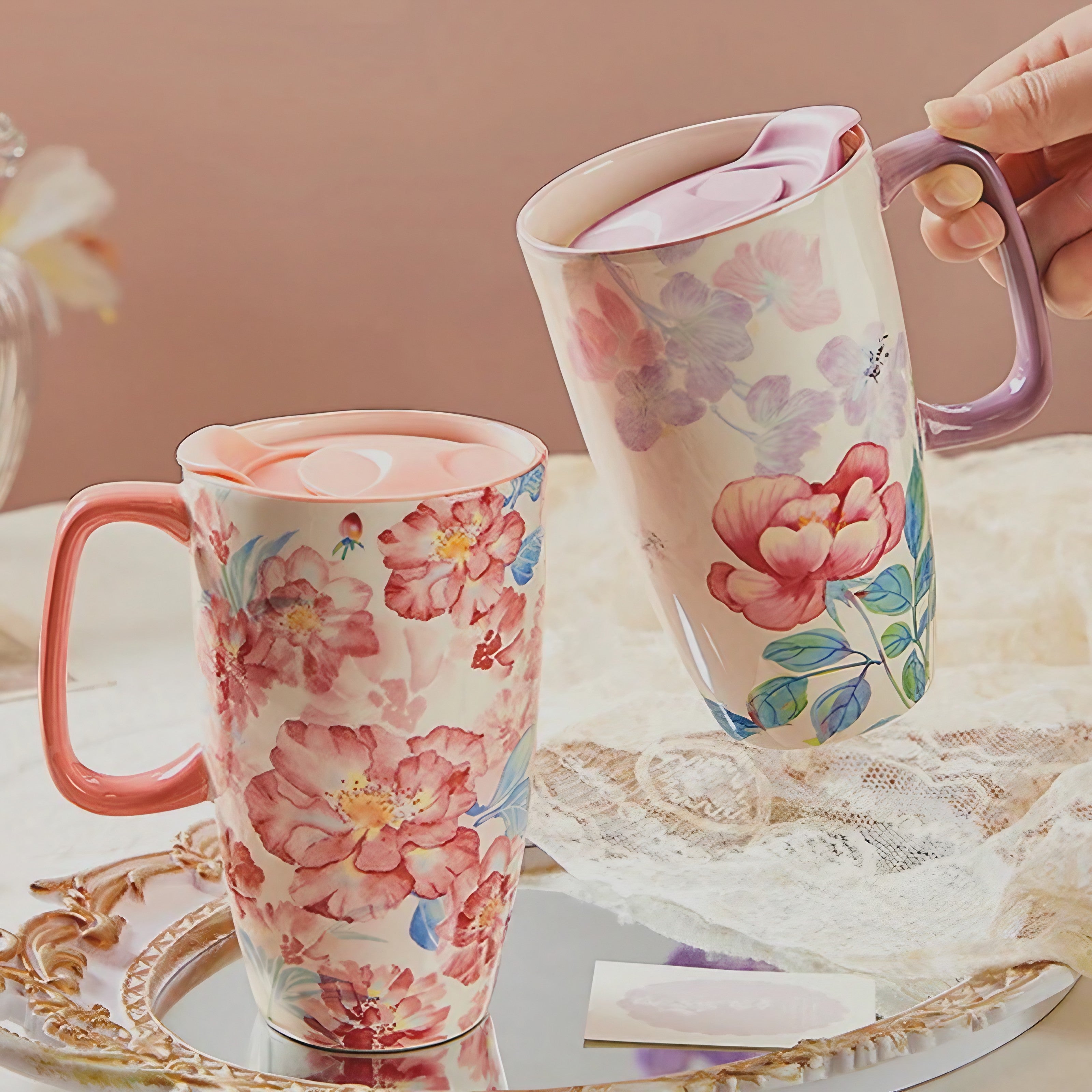 Floral Reverie Tea Tumbler